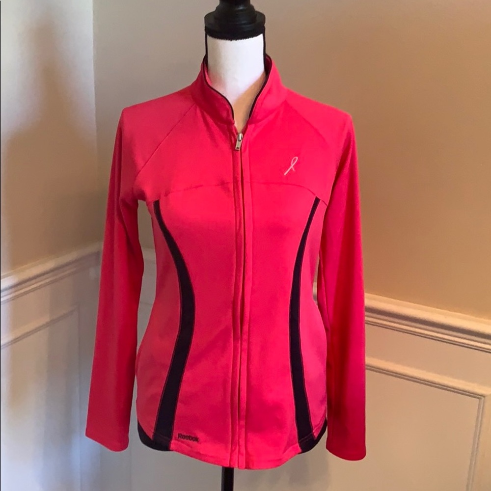 Pink Reebok breast cancer jacket. Small